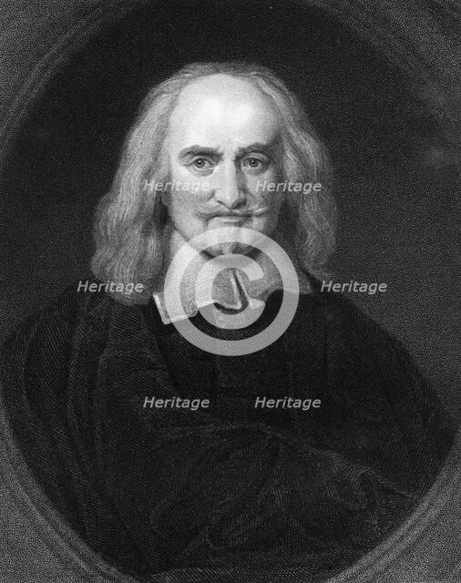 Thomas Hobbes, 17th century English philosopher, (1836).Artist: James Posselwhite