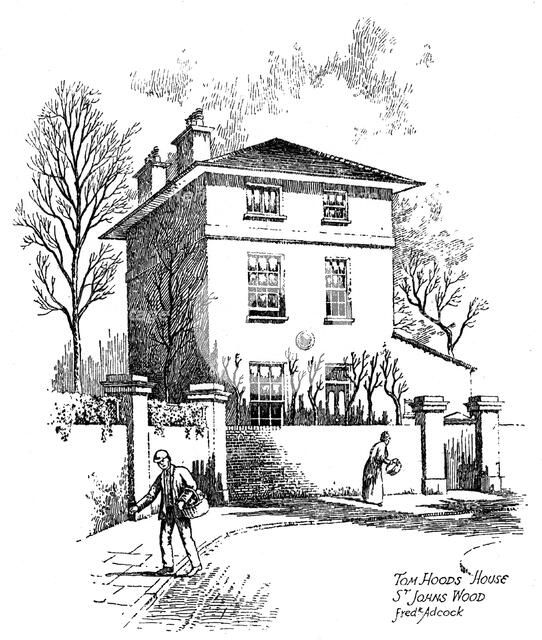 Thomas Hood's house, St John's Wood, London, 1912. Artist: Frederick Adcock