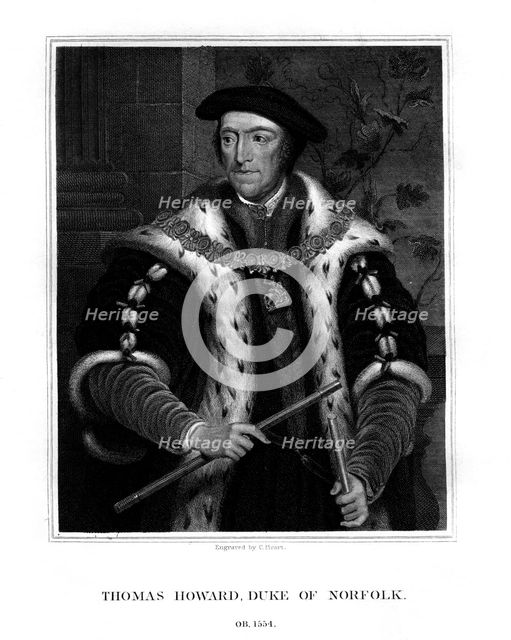 Thomas Howard, 3rd Duke of Norfolk, English politician, (1823).Artist: C Picart
