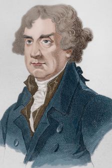 Thomas Jefferson, (1743-1826), third president of the US, (1801-1809)..., 1837 (1850). Creator: Emile Louis Vernier