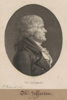 Thomas Jefferson, 1804. Creator: Charles Balthazar Julien Févret de Saint-Mémin