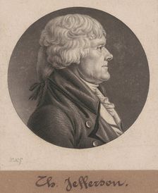 Thomas Jefferson, 1804. Creator: Charles Balthazar Julien Févret de Saint-Mémin