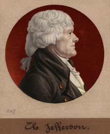 Thomas Jefferson, 1804. Creator: Charles Balthazar Julien Févret de Saint-Mémin