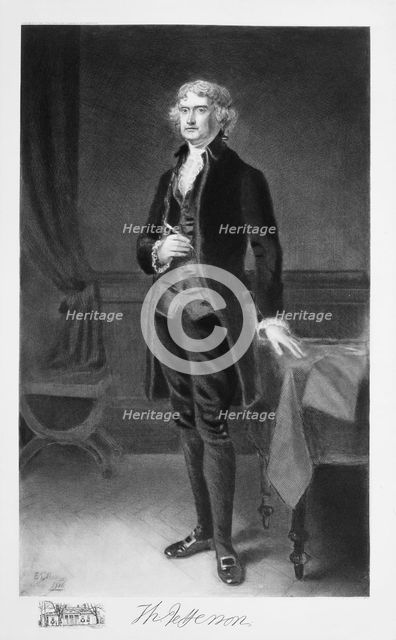 Thomas Jefferson, 3rd President of the United states of America, (1901). Creator: Unknown.