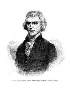 Thomas Jefferson, third President of the United States, 1872