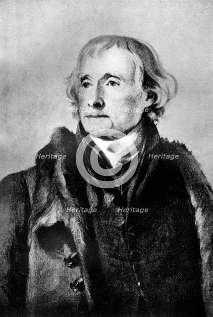 Thomas Jefferson, third President of the United States, (1933).Artist: Nancy Clifton M Randolph