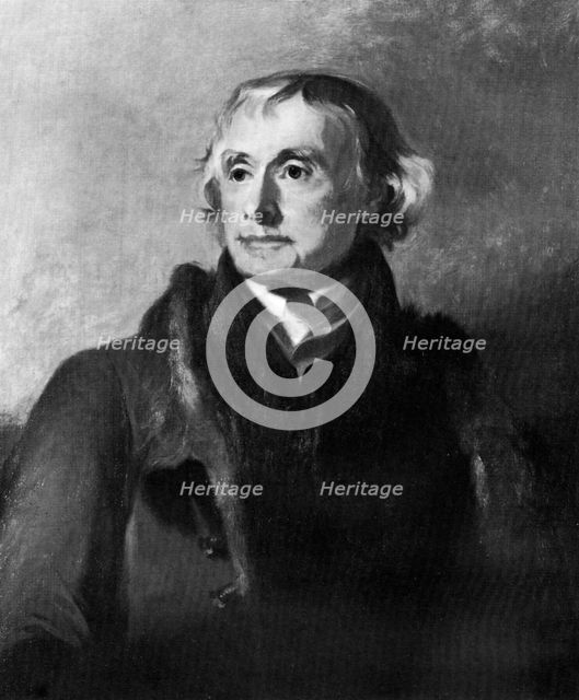 Thomas Jefferson, third President of the United States, 19th century.Artist: Thomas Sully