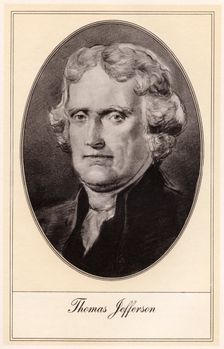 Thomas Jefferson, third President of the United States, (early 20th century). Artist: Gordon Ross