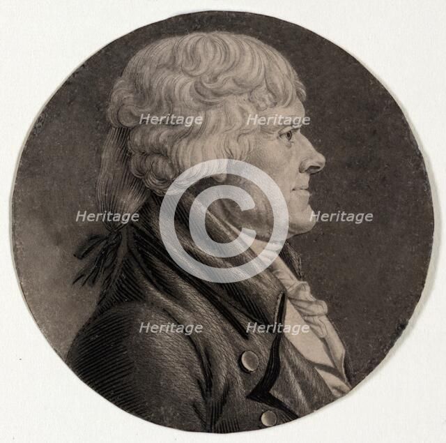 Thomas Jefferson, pub. 1806. Creator: "Saint-Mémin, Charles Balthazar Julien Fevret de, 1770-1852".