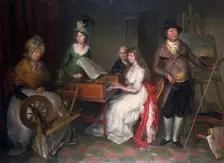 Thomas Jones, (1742-1803) and his family 1797. Creator: Francesco Renaldi