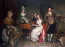 Thomas Jones, (1742-1803) and his family 1797. Creator: Francesco Renaldi