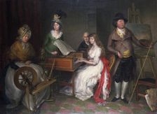 Thomas Jones, (1742-1803) and his family 1797. Creator: Francesco Renaldi