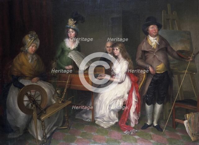 'Thomas Jones, (1742-1803) and his family', 1797. Creator: Francesco Renaldi.