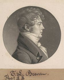 Thomas Ludwell Lee Brant, 1805. Creator: Charles Balthazar Julien Févret de Saint-Mémin