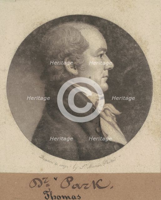 Thomas Parke, 1802. Creator: Charles Balthazar Julien Févret de Saint-Mémin.