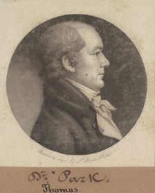 Thomas Parke, 1802. Creator: Charles Balthazar Julien Févret de Saint-Mémin