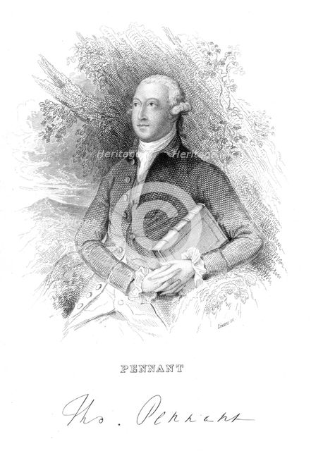 Thomas Pennant, 18th century British naturalist and traveller, c1840. Creator: Unknown.