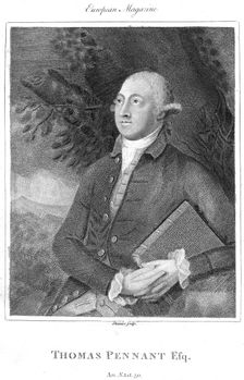 Thomas Pennant, 18th century British naturalist and traveller, c1840. Creator: Unknown