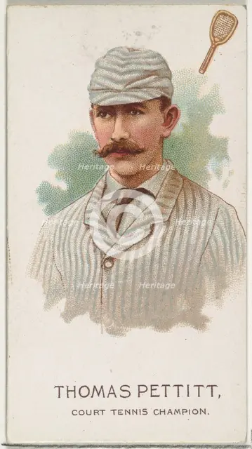 Thomas Pettit, Court Tennis Champion, from World's Champions, Series 2 (N29) for Allen & G..., 1888. Creator: Allen & Ginter.