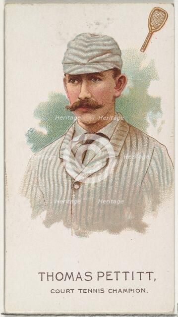 Thomas Pettit, Court Tennis Champion, from World's Champions, Series 2 (N29) for Allen & G..., 1888. Creator: Allen & Ginter.