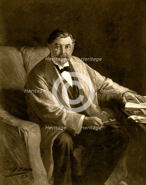 Thomas Power O'Connor, Irish journalist and MP, 1910.Artist: John Henry Frederick Bacon