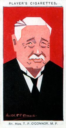 Thomas Power O'Connor, Irish journalist and politician, 1926.Artist: Alick P F Ritchie