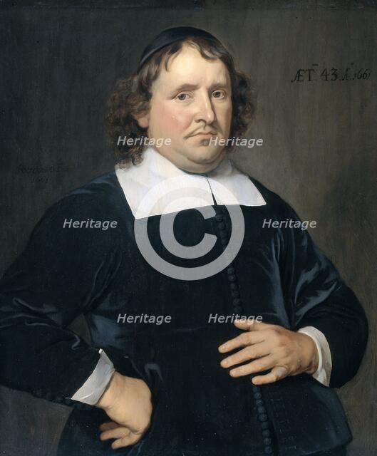 Thomas Pots (1618-1689). Minister at Vlissingen, 1661. Creator: Hendrick Berckman.