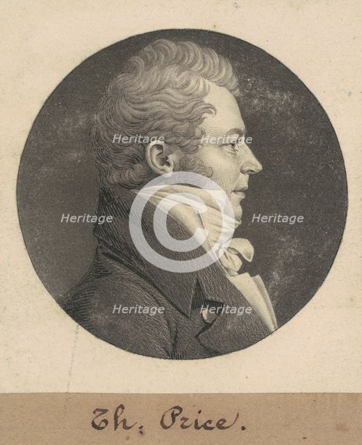 Thomas Price, 1809. Creator: Charles Balthazar Julien Févret de Saint-Mémin.