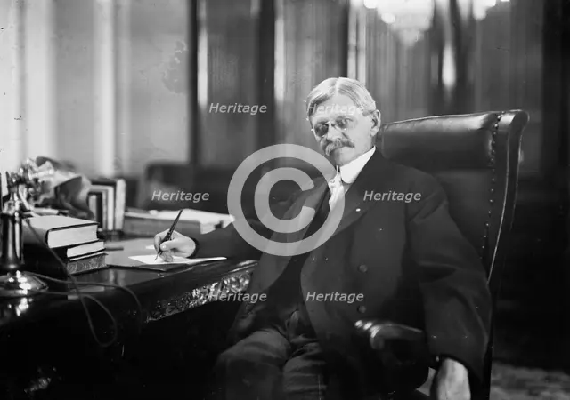 Thomas R. Marshall in office, 1913. Creator: Bain News Service.