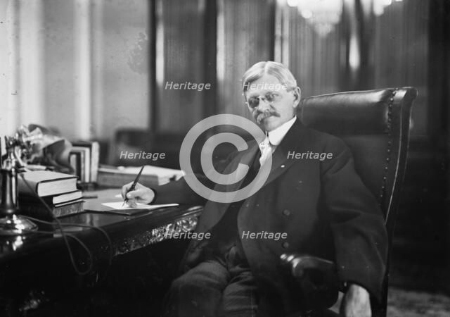 Thomas R. Marshall in office, 1913. Creator: Bain News Service.