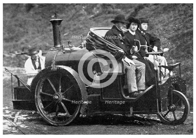 Thomas Rickett's steam carriage, 1860 (1956). Artist: Unknown