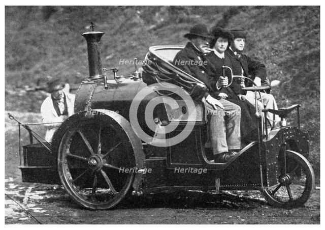 Thomas Rickett's steam carriage, 1860 (1956). Artist: Unknown