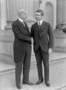 Thomas Riley Marshall, Vice President of The United States, (left), 1914. Creator: Harris & Ewing