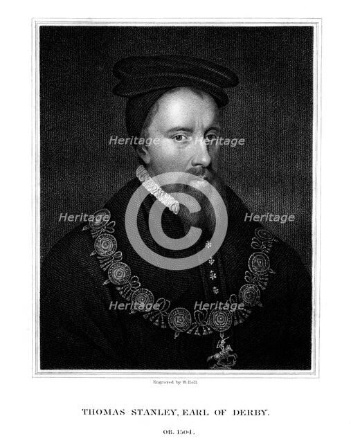 Thomas Stanley, 1st Earl of Derby, English nobleman, (1827).Artist: W Holl