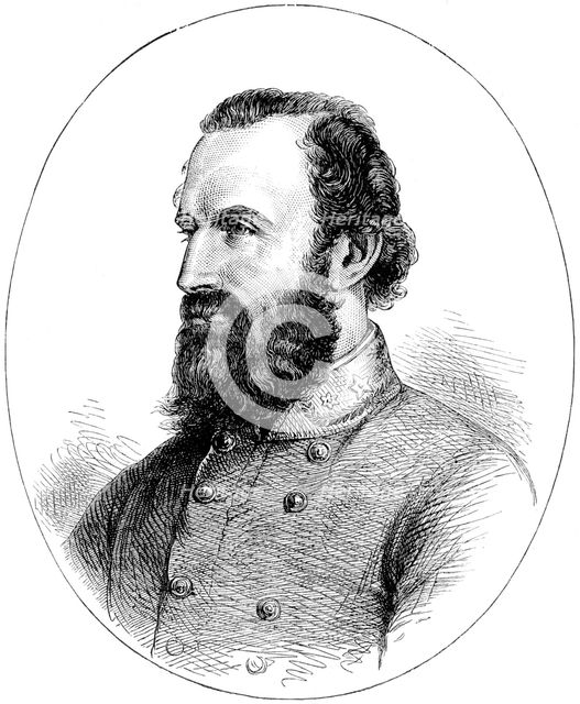 Thomas 'Stonewall' Jackson, Confederate general of the American Civil War, (c1880). Artist: Unknown