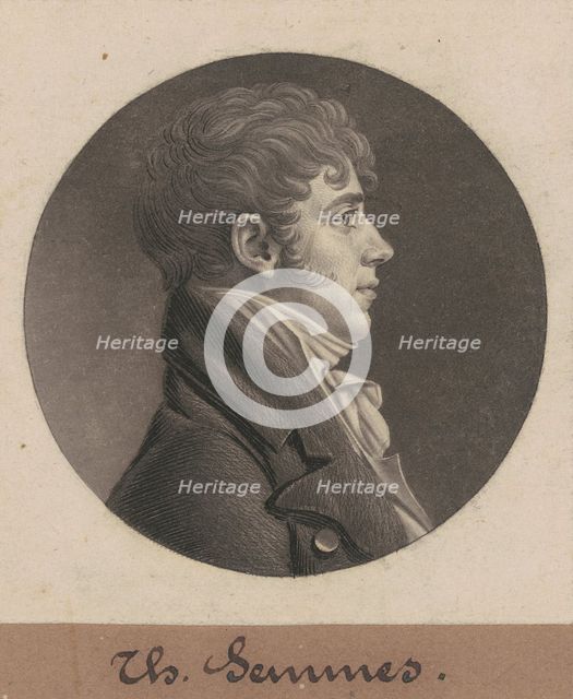 Thomas Semmes, 1805. Creator: Charles Balthazar Julien Févret de Saint-Mémin.