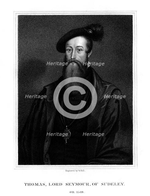 Thomas Seymour, Baron Seymour of Sudeley, younger brother of Jane Seymour, (1825).Artist: W Holl