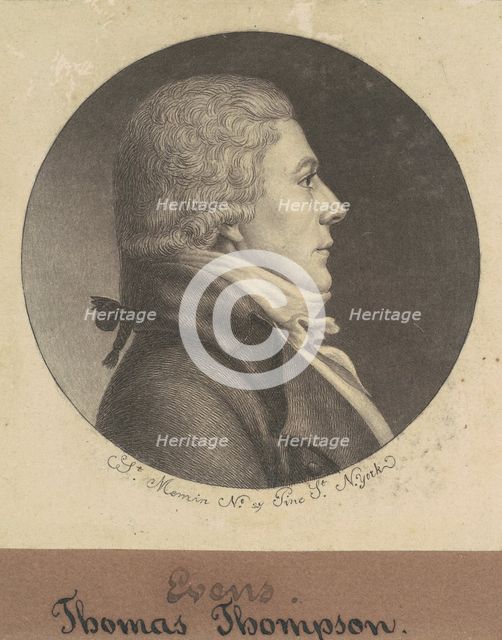 Thomas Thompson, 1797. Creator: Charles Balthazar Julien Févret de Saint-Mémin.