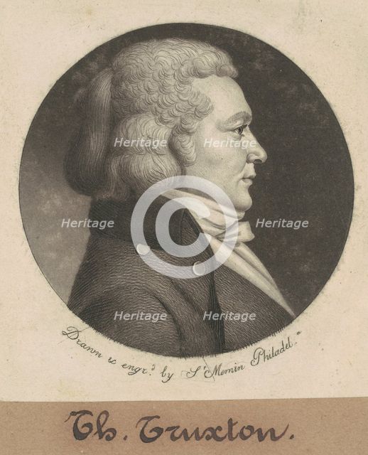 Thomas Truxtun, 1799. Creator: Charles Balthazar Julien Févret de Saint-Mémin.
