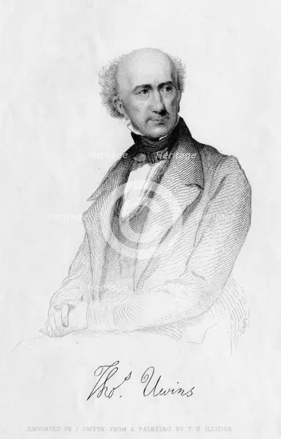 Thomas Uwins (1782-1857), English artist, 19th century. Creator: J Smyth.