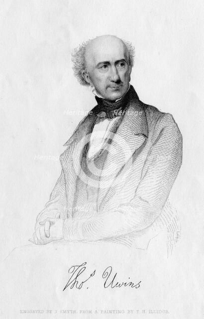 Thomas Uwins (1782-1857), English artist, 19th century. Creator: J Smyth.