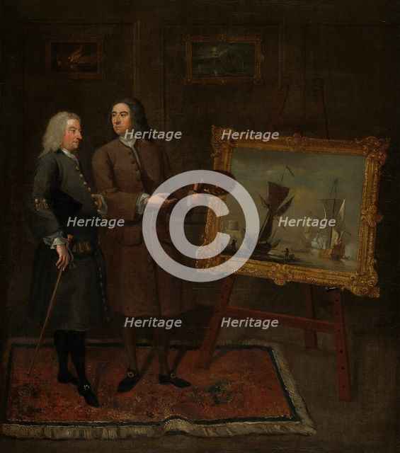 Thomas Walker and Peter Monamy, c. 1735. Creator: Gawen Hamilton.
