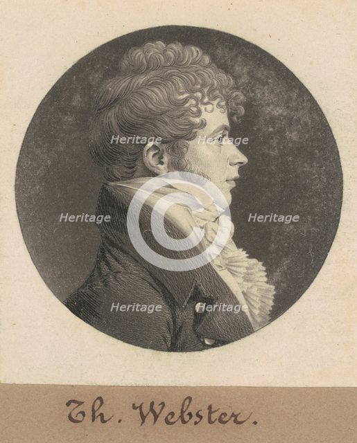 Thomas Webster, 1809. Creator: Charles Balthazar Julien Févret de Saint-Mémin.