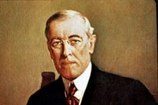 Thomas Woodrow Wilson (1856-1924), the twenty eighth U.S. president, Nobel Peace Prize, 1919