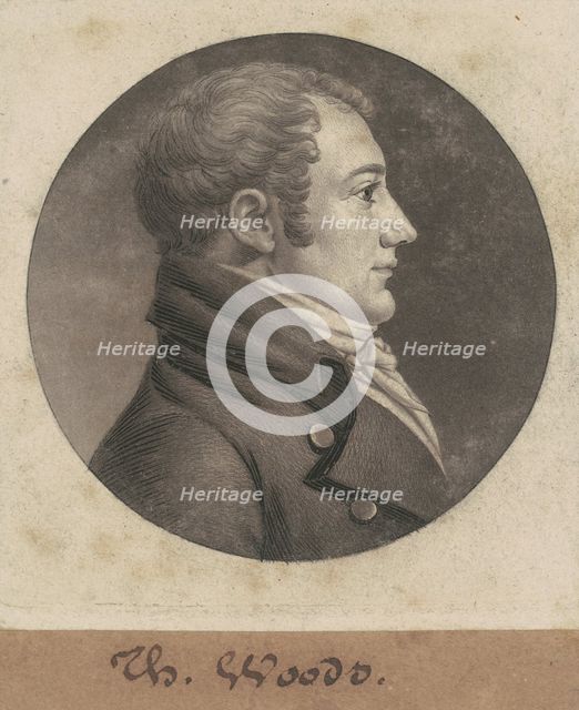 Thomas Woods, 1803. Creator: Charles Balthazar Julien Févret de Saint-Mémin.