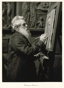 Thomas Woolner, RA, c1889-1891. Creator: Ralph W Robinson