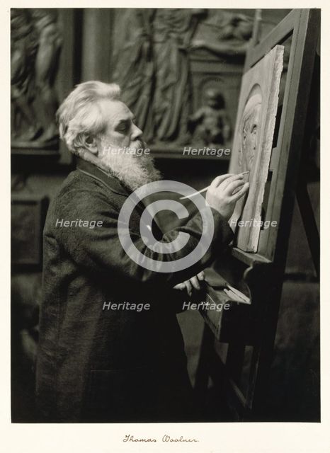Thomas Woolner, RA, c1889-1891. Creator: Ralph W Robinson.