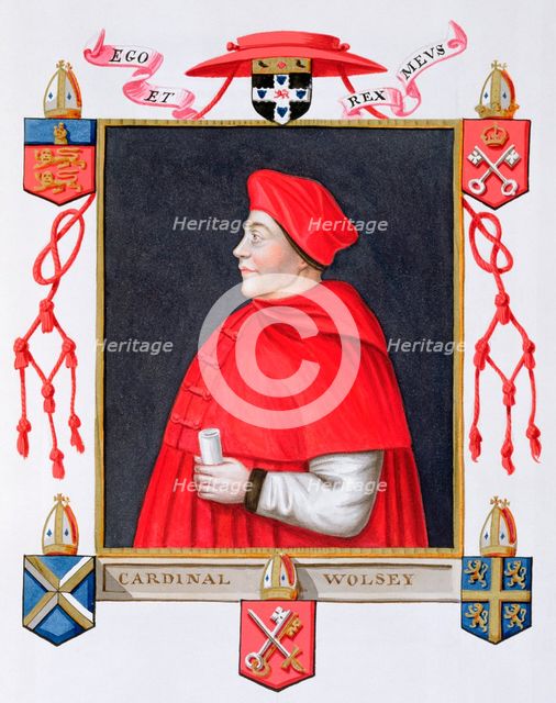 Thomas Wolsey, 16th century English cardinal and statesman, (1825). Creator: Sarah, Countess of Essex.