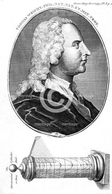 Thomas Wright, English astronomer, scientific instrument maker and teacher, 1793. Artist: Unknown