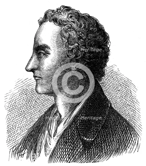 Thomas Young, English physician, physicist and Egyptologist, 1881. Artist: Anon